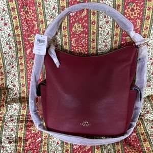 NWT Cherry Red Leather Pennie Bag